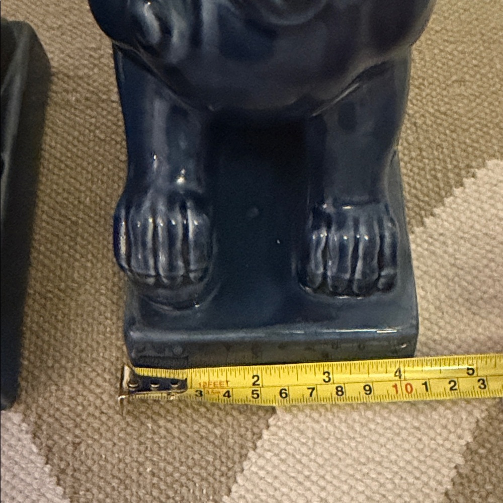 Threshold  Blue Foo Dog Statues - Picture 4 of 6